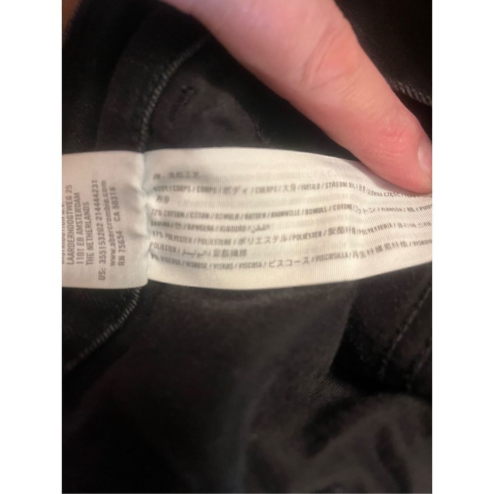 Hollister Jeans Womens 9R Black Denim High Rise Super Skinny 29x28 Stretch (1320 - Picture 7 of 7